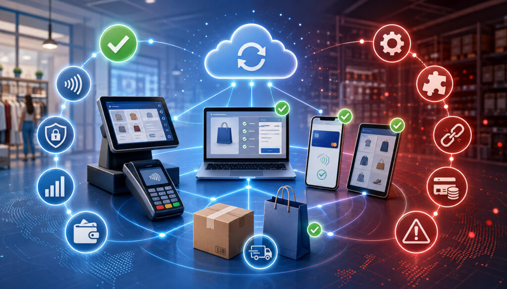 Omnichannel payment processing across POS, mobile, and online channels