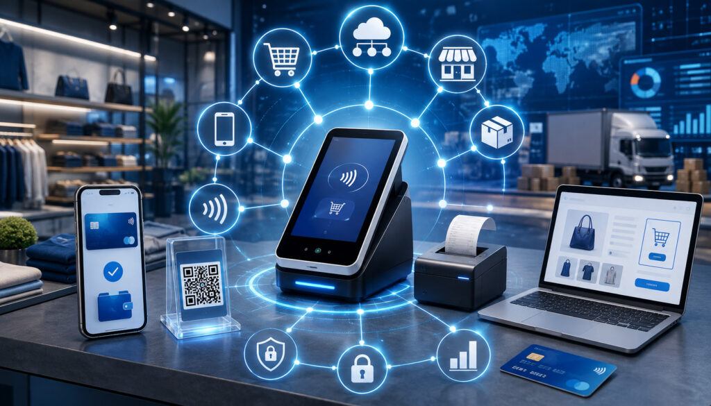 Omnichannel payment system connecting in-store, mobile, online, and contactless payments